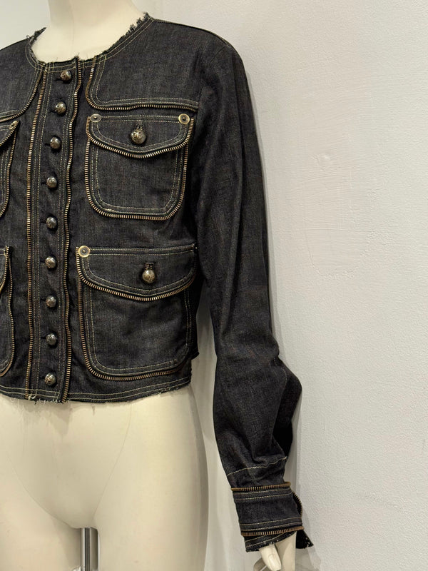 2000s Gianfranco Ferré multi zipper jacket