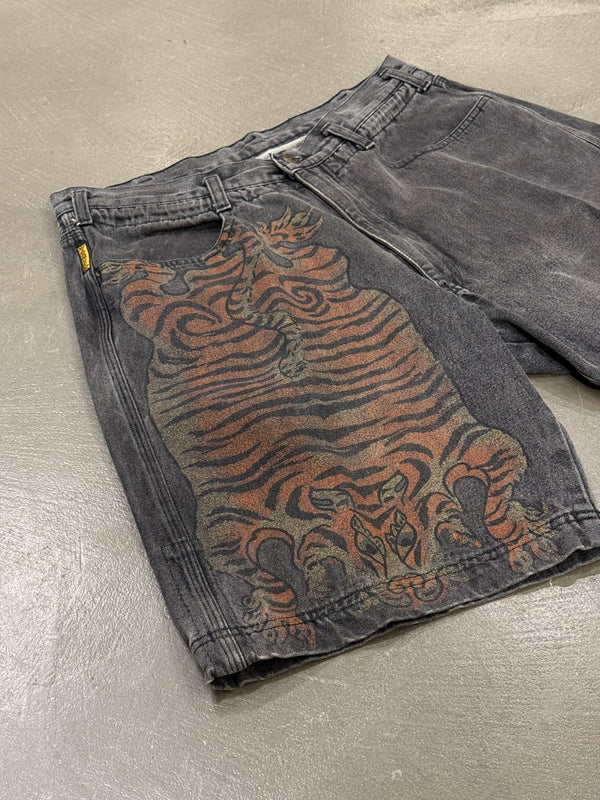 1990s Armani tiger print shorts
