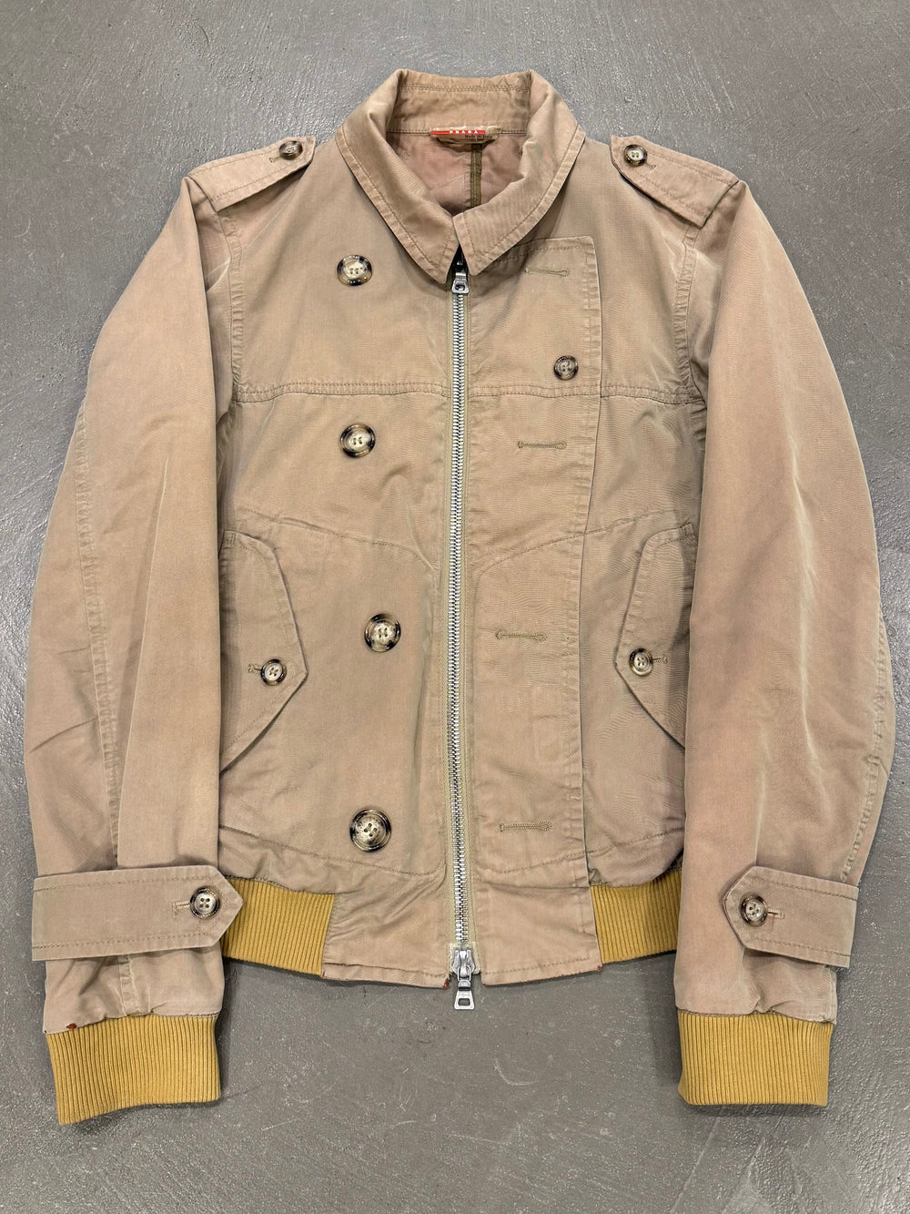 2000s Prada military bomber jacket
