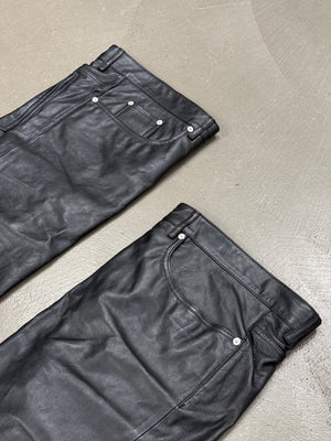 Balenciaga Falkon thigh-high leather pants boots