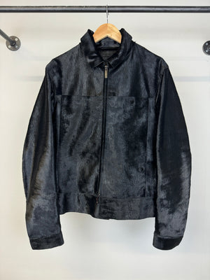 AW2013 Emporio Armani sample pony hair leather jacket