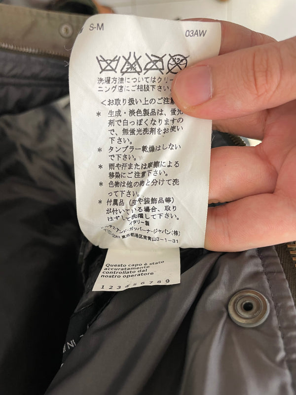 2003 Dolce & Gabbana bondage bomber jacket