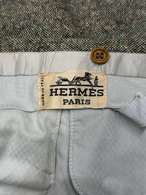 1990s Hermes wool tweed suit set