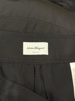 2010s Salvatore Ferragamo wide leg baggy pants