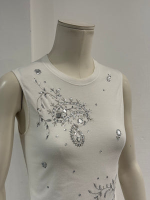 S/S2004 Christian Dior by John Galliano embellished logo top