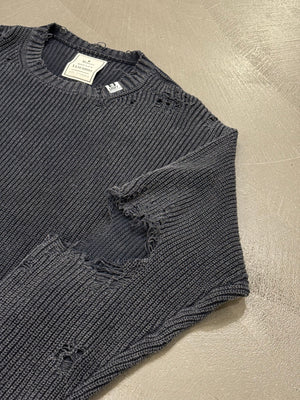 Maison Mihara Yasuhiro distressed knit sweater