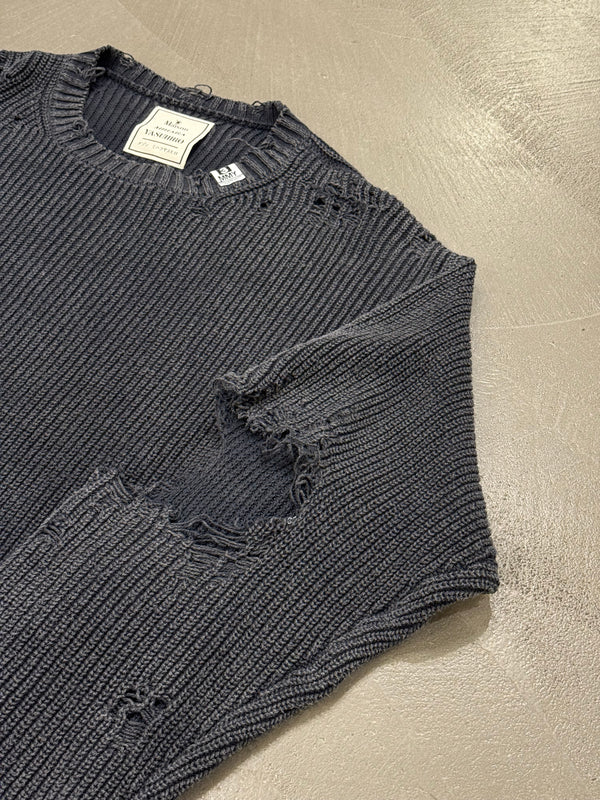 Maison Mihara Yasuhiro distressed knit sweater