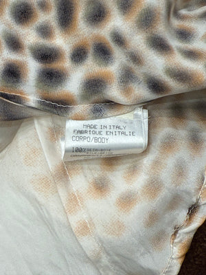 2000s Roberto Cavalli Leopard Print silk shirt