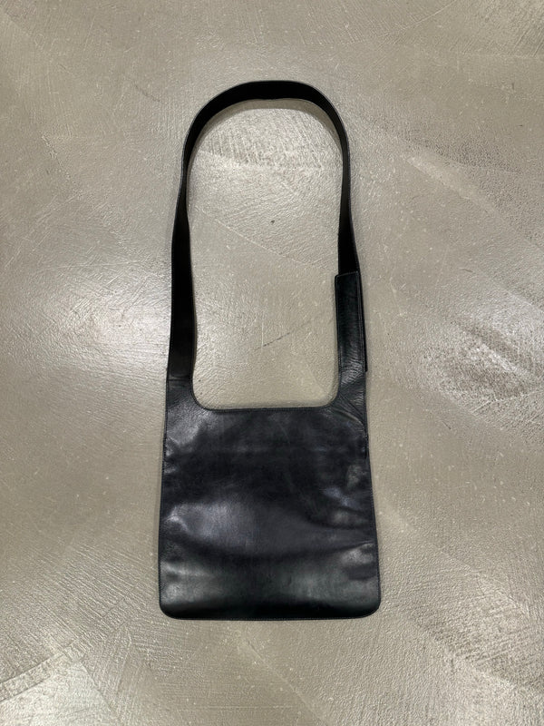 A/W1999 Prada leather and wool shoulder bag