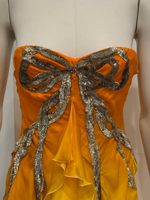 S/S2006 Roberto Cavalli runway flake mini dress