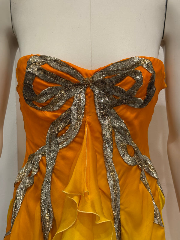 S/S2006 Roberto Cavalli runway flake mini dress