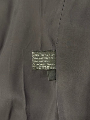 1990s Prada nylon midi dress with leather details