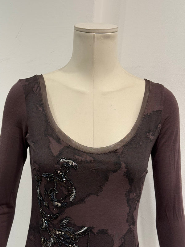 A/W2006 Christian Dior by John Galliano sheer embellished top