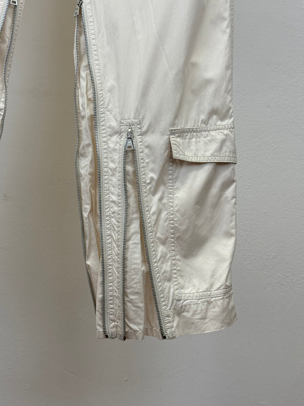 A/W1999 Prada zipper laced astro biker cargo pants