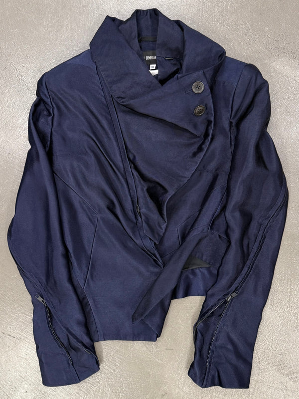 A/W2012 Ann Demeulemeester runway asymmetrical back-zip jacket
