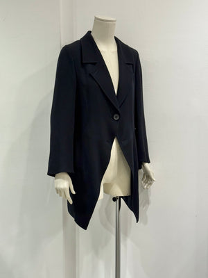 2000s Ann Demeulemeester fishtail wool coat