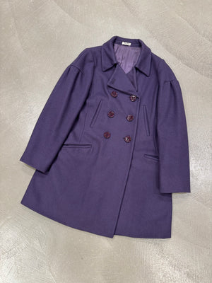 2008 Miu Miu double breasted wool coat