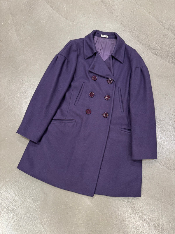 2008 Miu Miu double breasted wool coat
