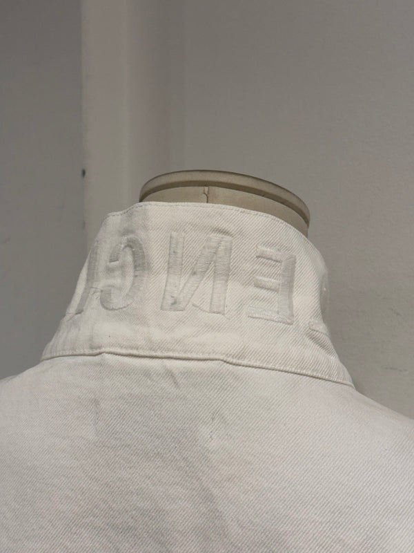 2018 Balenciaga deconstructed oversized denim jacket