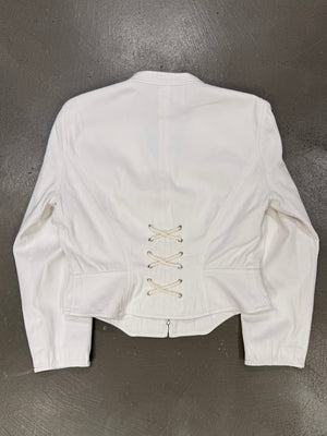 2000s Mugler corseted cropped jacket