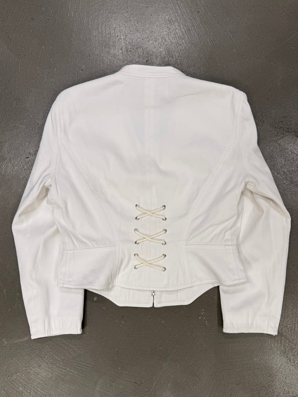 2000s Mugler corseted cropped jacket