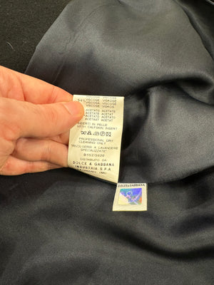 2000s Dolce Gabbana double breasted wool coat