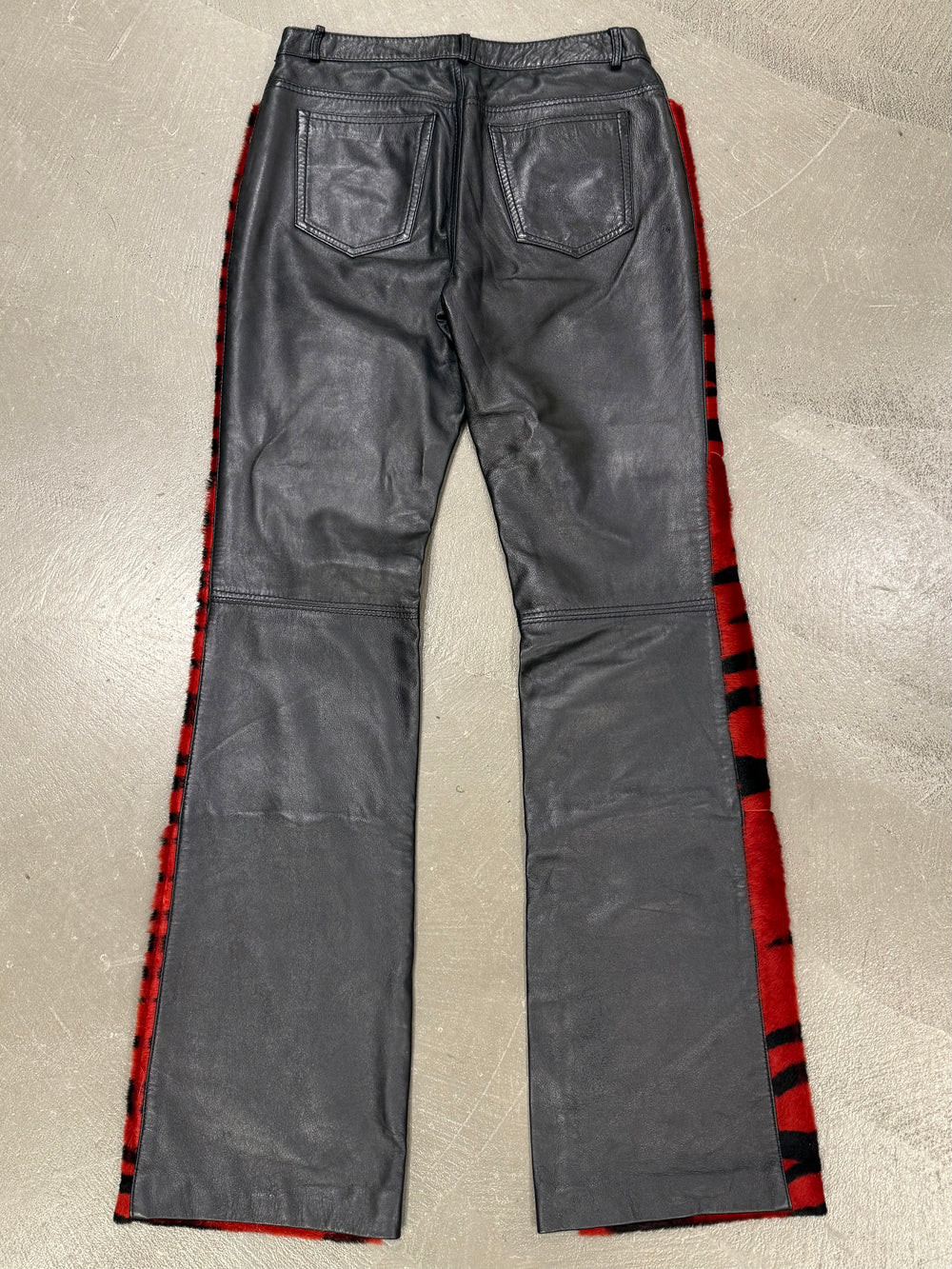 2000s Cavalli hybrid tiger leather pants