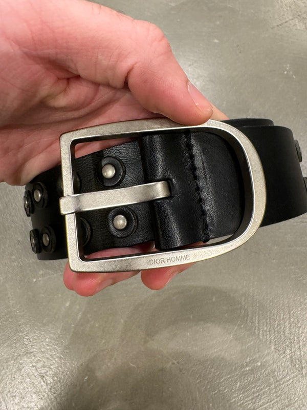A/W 2003 Dior by Hedi Slimane luster studded belt