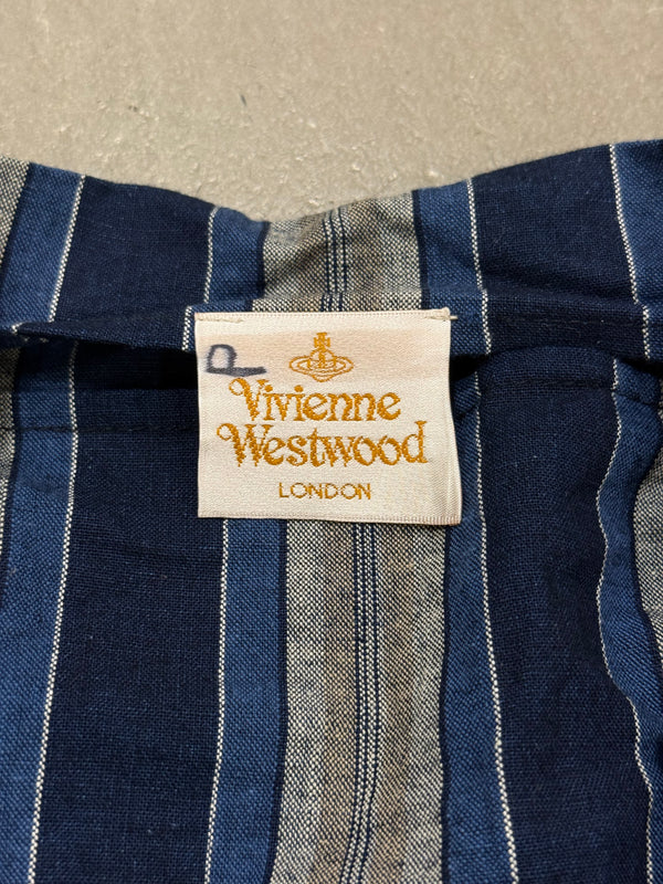 1990s Vivienne Westwood exaggerated shoulders shirt