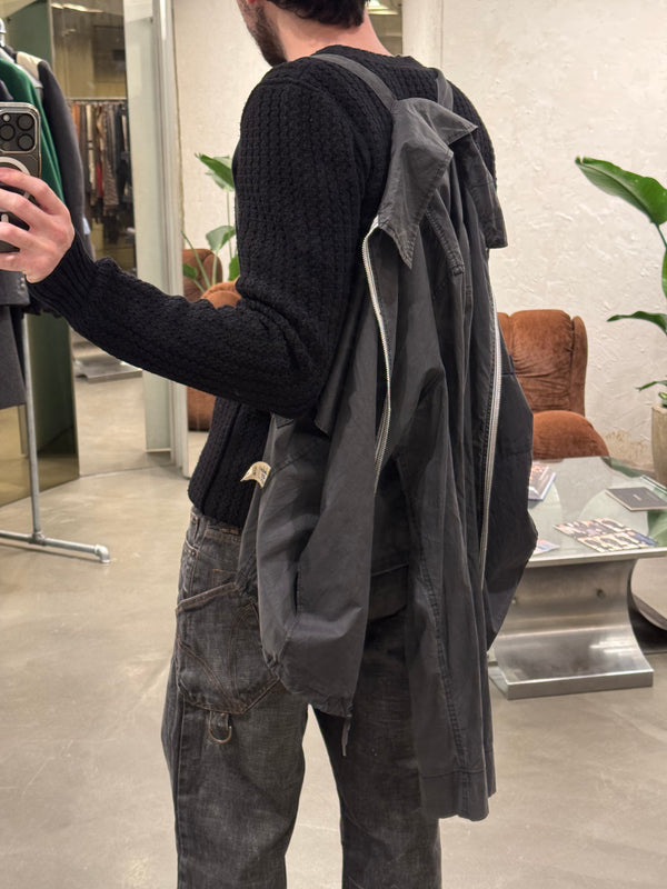 1999 Helmut Lang bondage backpack straps 1 pocket work jacket