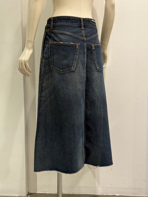2020 Balenciaga faded wide skirt