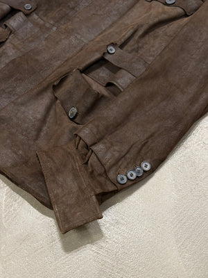 S/S2003 Yves Saint Laurent by Tom Ford runway leather safari jacket