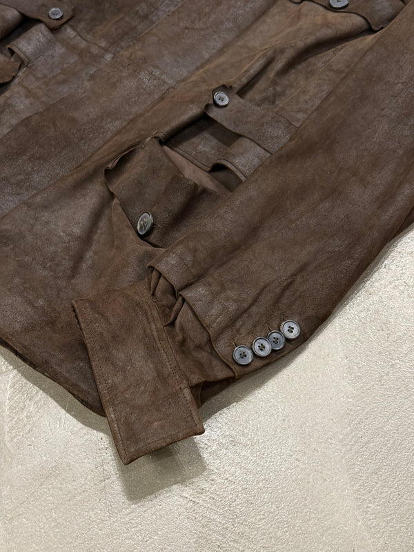 S/S2003 Yves Saint Laurent by Tom Ford runway leather safari jacket