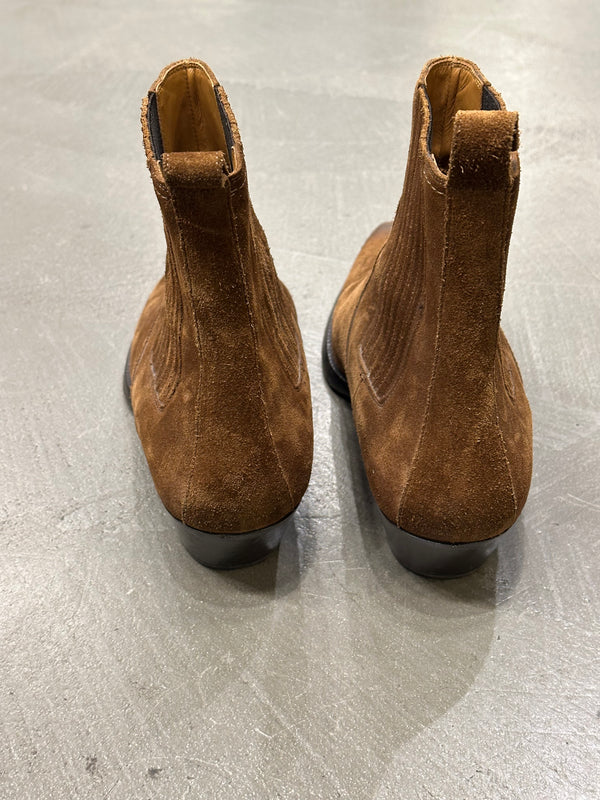 Saint Laurent Paris western suede boots