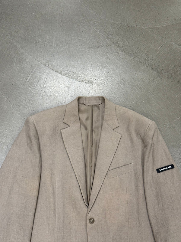 2022 Balenciaga tailored linen blazer