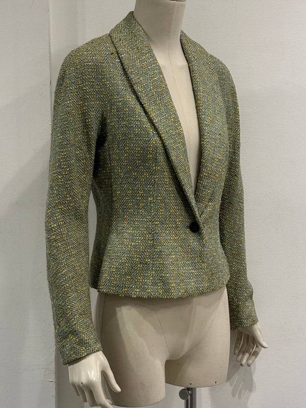 1998 Christian Dior by John Galliano tweed blazer jacket