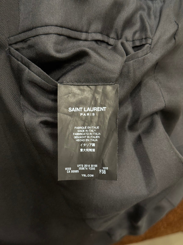 2014 Saint Laurent by Hedi Slimane military officer blazer