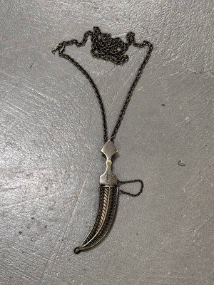 Yves Saint Laurent double dagger necklace