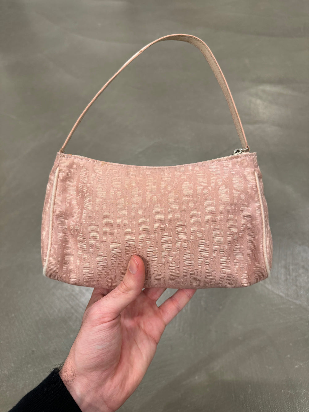 Dior monogram rose hand bag
