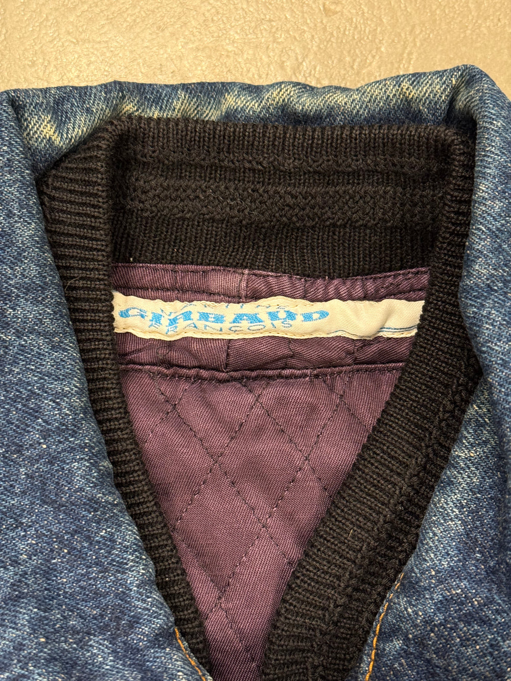 1990s Marithe Francois Girbaud double layer denim bomber jacket