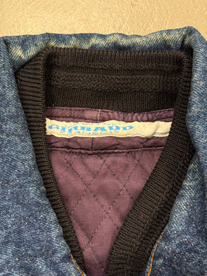 1990s Marithe Francois Girbaud double layer denim bomber jacket