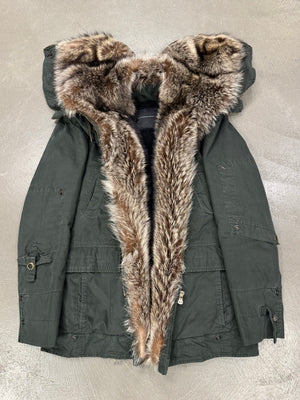 2010s Ermanno Scervino "Kanye" real marmot fur parka