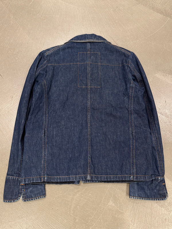 2007 Yves Saint Laurent four pocket military denim jacket