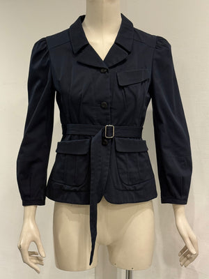 2000s Miu Miu belted cotton utility jacket