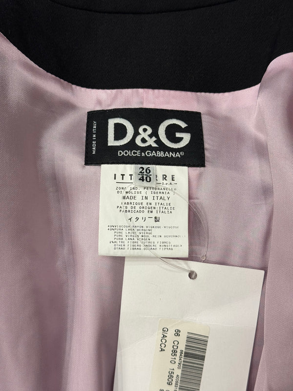 2004 Dolce & Gabbana satin tailcoat blazer