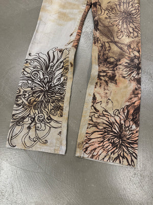 2000s Roberto Cavalli tattoo pants