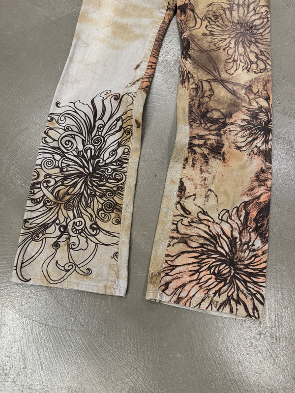 2000s Roberto Cavalli tattoo pants
