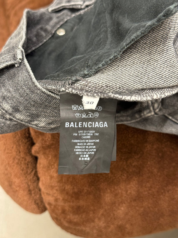 2017 Balenciaga faded straight leg jeans