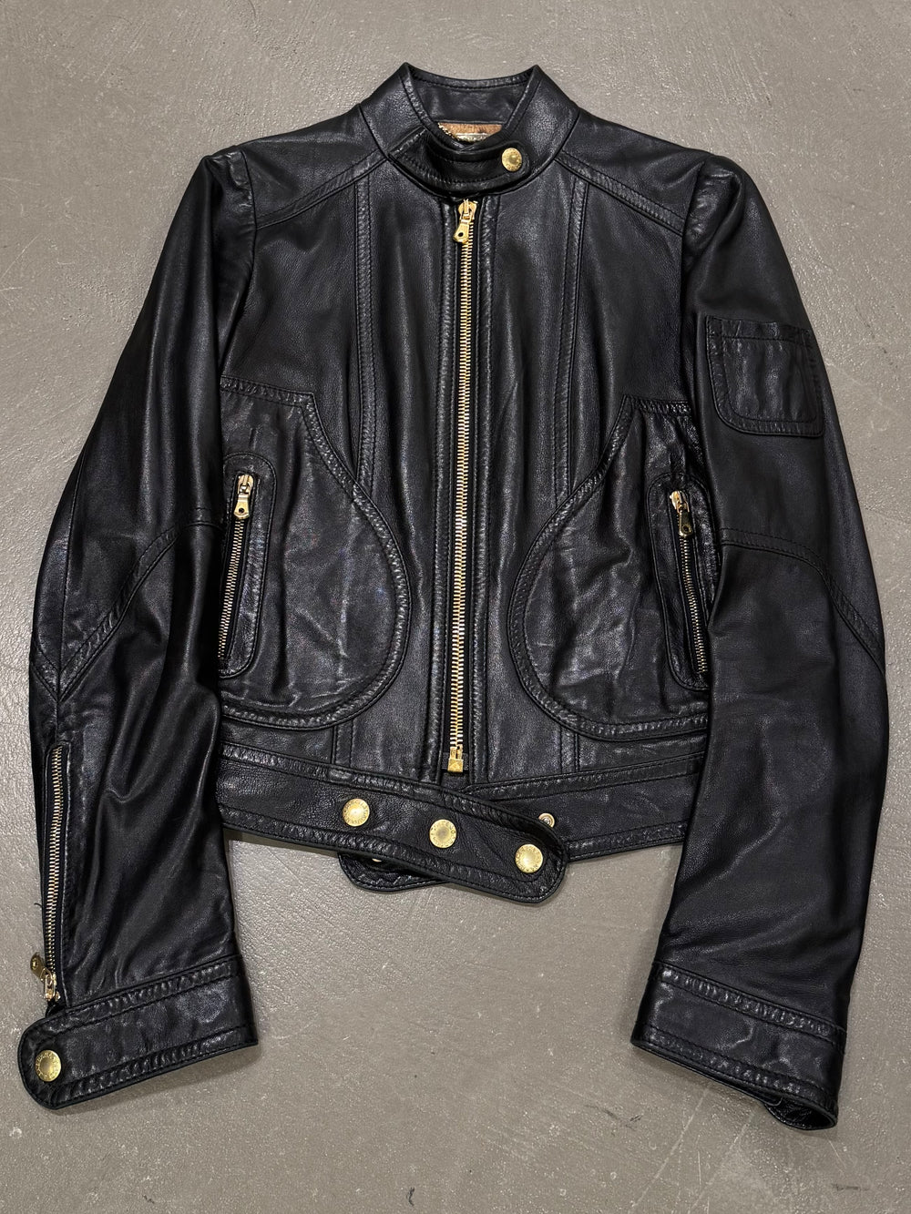 2001 Dolce & Gabbana biker leather jacket