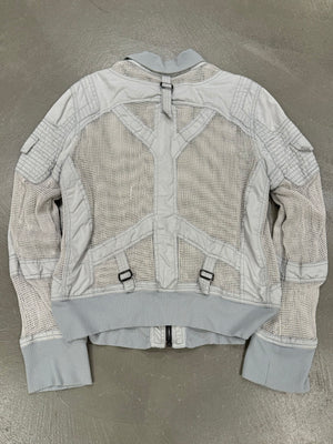S/S 2004 Dolce & Gabbana grey mesh bomber jacket